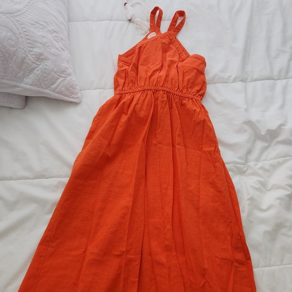 ORANGE MAXI DRESS - Picture 14 of 16